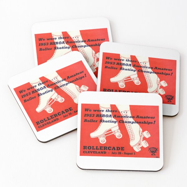 Item preview, Rollercade Cleveland Ohio Roller Skating Rink Sticker Decal Label Design 2 designed and sold by tislord.