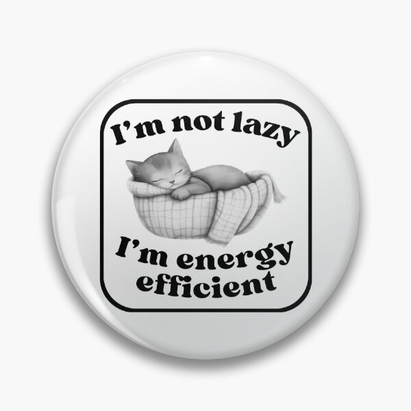 Item preview, Efficient Kitty B&W designed and sold by Lee Darnell.