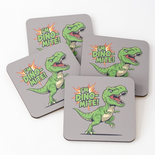 Item preview, I’m Dino-Mite Funny T-Rex Dinosaur Cartoon Pun Design designed and sold by WittyNest Studio.