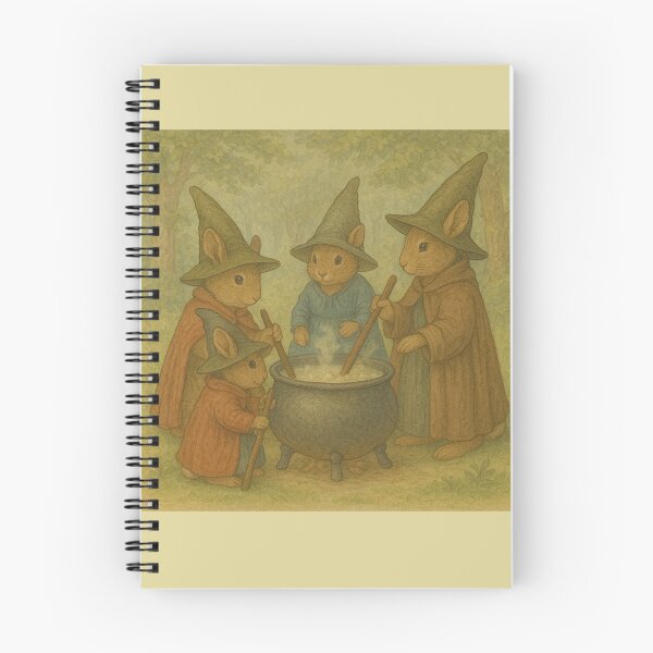 Item preview, Woodland Witch Rabbits Stirring the Cauldron – Beatrix Potter Style designed and sold by Where Troubles Melt Like Lemon Drops.