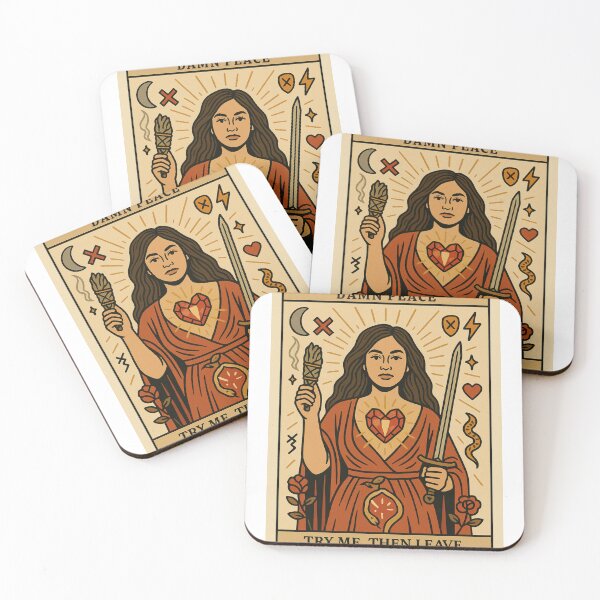 Item preview, Guardian of Her Own Peace – Sacred Boundaries Tarot Art designed and sold by Little Truths.