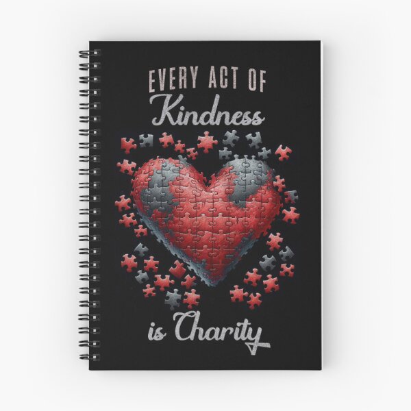 Item preview, Kindness is Charity – Puzzle Heart Design designed and sold by D-Islamic.
