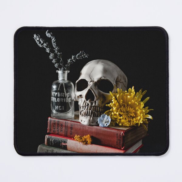 Item preview, Skull with poison bottle designed and sold by Grave Capture Photos.