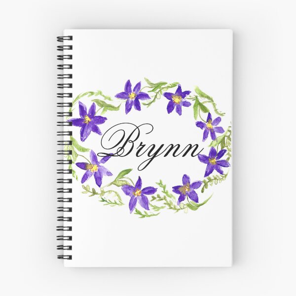 Item preview, Brynn name girls Flowers wreath designed and sold by Monika Howarth.