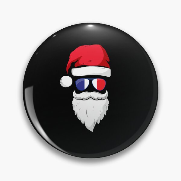 Item preview, French Santa with France flag sunglasses Funny Santa humor designed and sold by snowry.