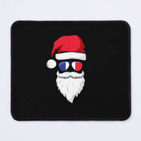 Item preview, French Santa with France flag sunglasses Funny Santa humor designed and sold by snowry.