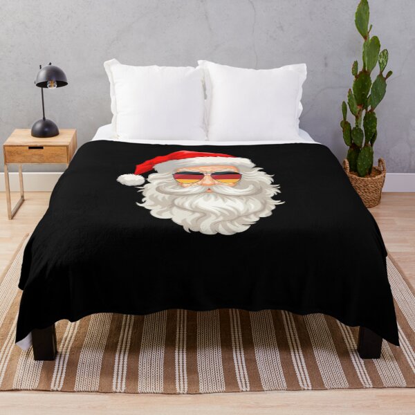 Item preview, German Santa with Germany flag sunglasses Funny Santa humor designed and sold by snowry.