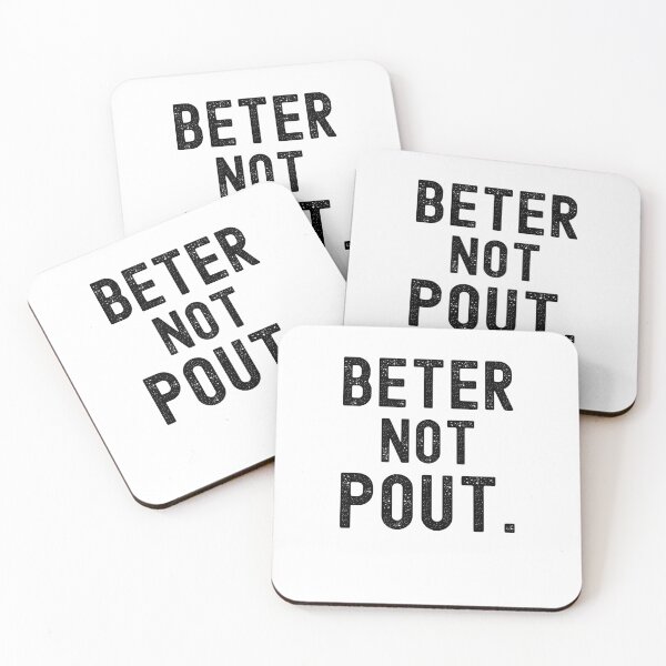 Item preview, Better not pout. Funny Christmas saying Santa Clause phrase designed and sold by snowry.