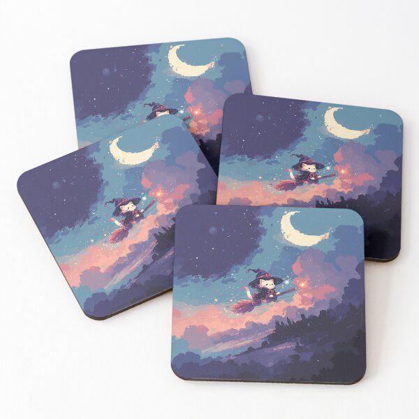 Item preview, Pixel Cat Witch Cruising the Sky designed and sold by Christian Weiss.