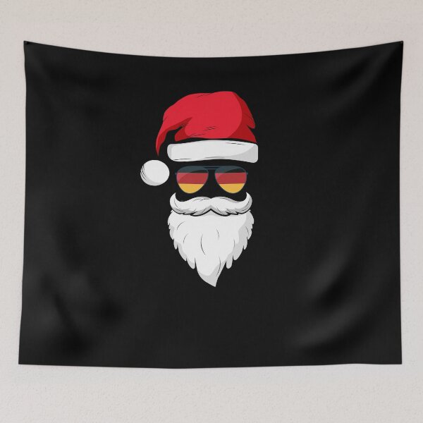 Item preview, German Santa with Germany flag sunglasses Funny Santa hat designed and sold by snowry.