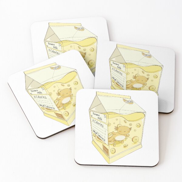 Item preview, Milksolatl - Axolotl trapped in Banana Milk  designed and sold by FemaleWholesale.