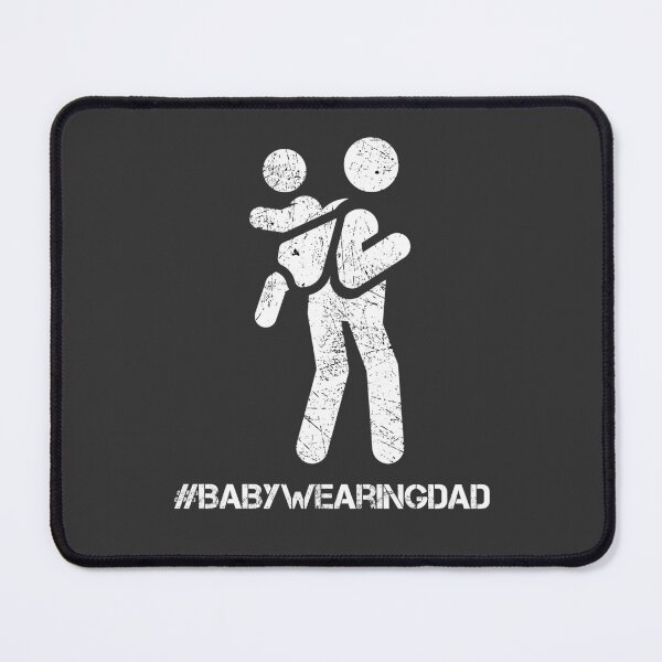 Item preview, #BabyWearingDad – Scratched Silhouette Design designed and sold by DesignsByDadUK.