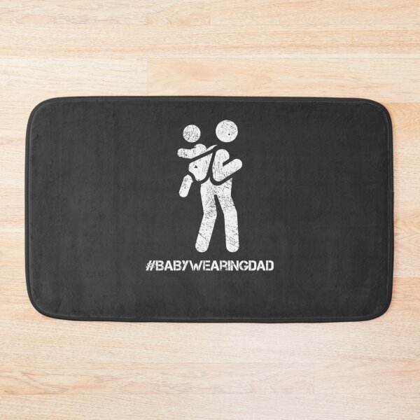 Item preview, #BabyWearingDad – Scratched Silhouette Design designed and sold by DesignsByDadUK.