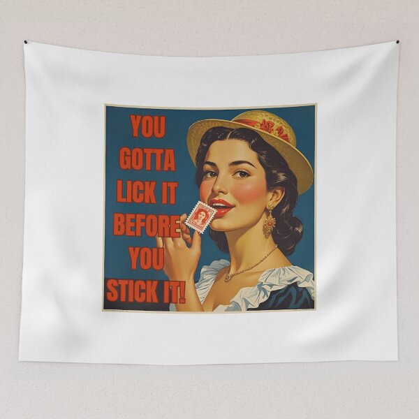 Item preview,  You got to lick it before you stick it! designed and sold by NicMacTees.