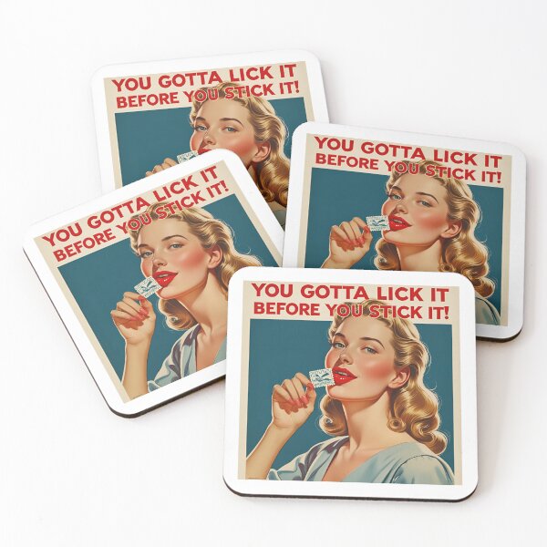 Item preview, You got to lick it before you stick it! designed and sold by NicMacTees.