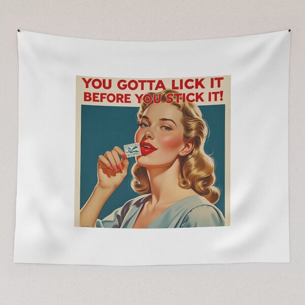 Item preview, You got to lick it before you stick it! designed and sold by NicMacTees.