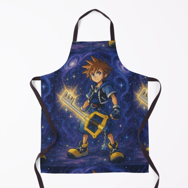 Item preview, Anime Hero with Giant Key in Galaxy – Fantasy Adventure Boy Art designed and sold by weirdfishes123.