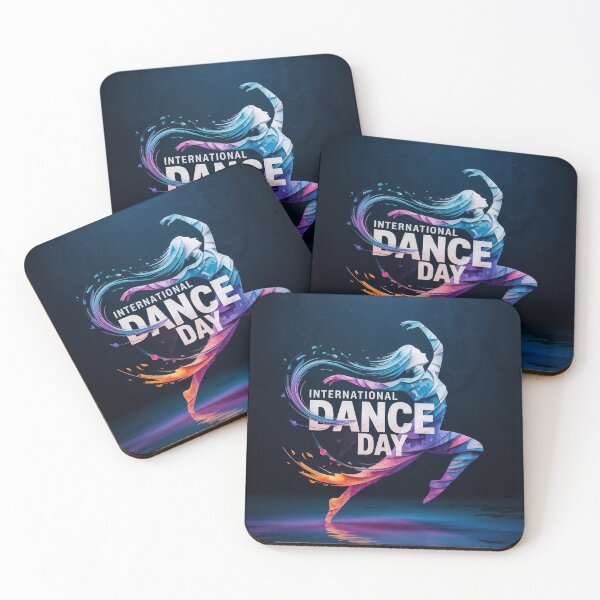 Item preview, Dynamic Illustration Celebrating International Dance Day in Bold Colors designed and sold by Creative88Art.