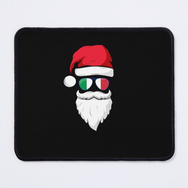 Item preview, Italian Santa with Italy flag sunglasses Funny Santa hat designed and sold by snowry.