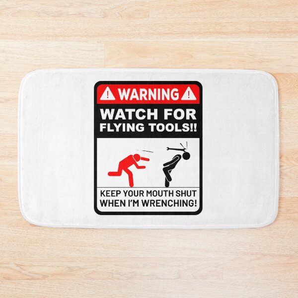 Item preview, Watch for Flying tools, Warning designed and sold by ElseWorldDesign.