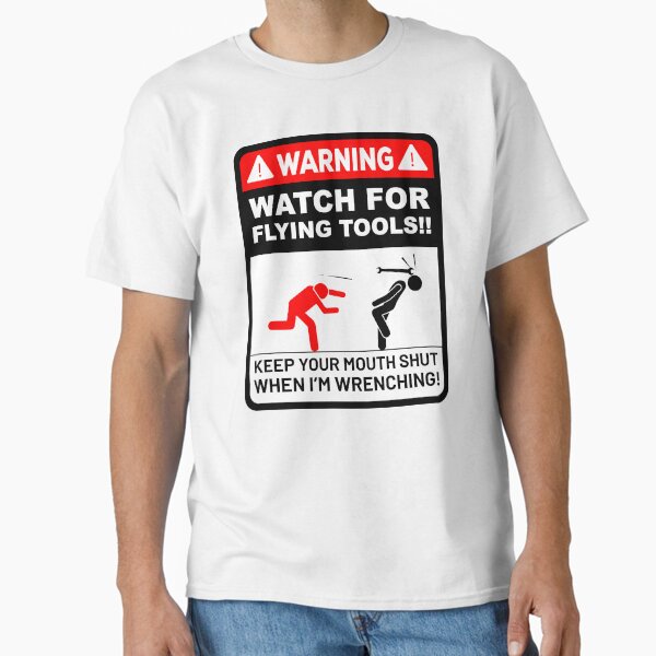 Item preview, Watch for Flying tools, Warning designed and sold by ElseWorldDesign.