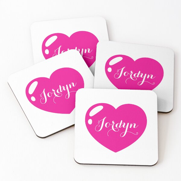 Item preview, Jordyn Name with hot pink Heart  designed and sold by Artbymonika.