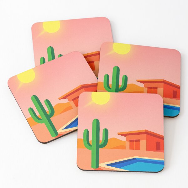 Item preview, Saguaro, Pool & Modern House — California Sun in Style designed and sold by Pink & California.