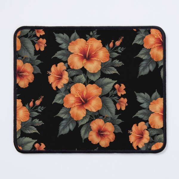 Item preview, Hibiscus Flowers Tropical Floral Orange Wildflowers designed and sold by YalenArt.