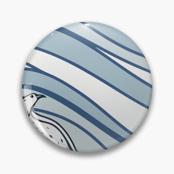 Item preview, Illustration of Two Seagulls in Flight with Abstract Blue Waves designed and sold by Creative88Art.
