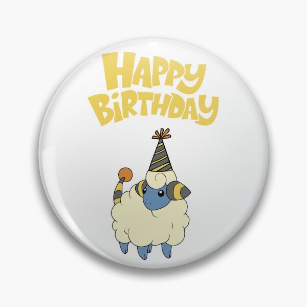 Item preview, Mareep Party Hat Happy Birthday designed and sold by kyravreeland.
