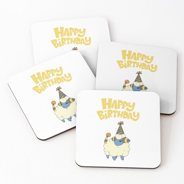 Item preview, Mareep Party Hat Happy Birthday designed and sold by kyravreeland.