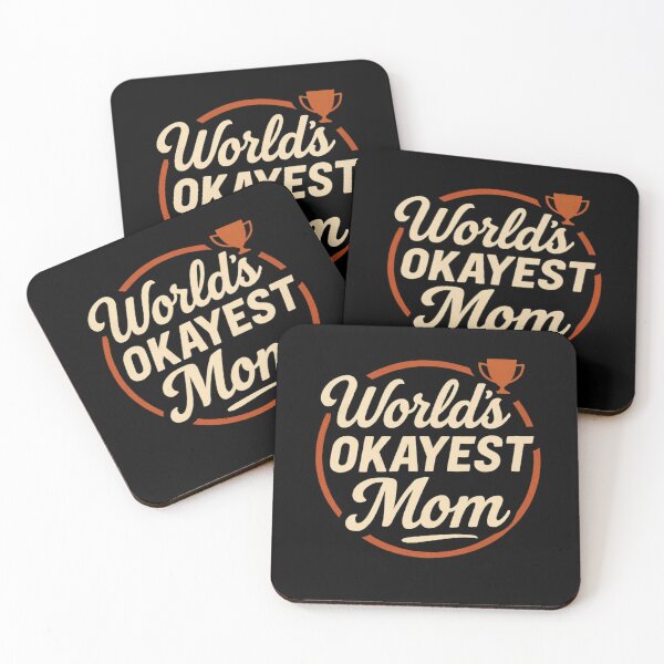 Item preview, “World’s Okayest Mom” — Funny Retro Mom Life Shirt designed and sold by RetiredAndRude.
