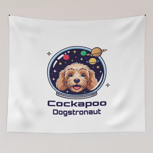 Item preview, Cockapoo Dogstronaut – Cute Space Dog  designed and sold by The Real Life Symphony.