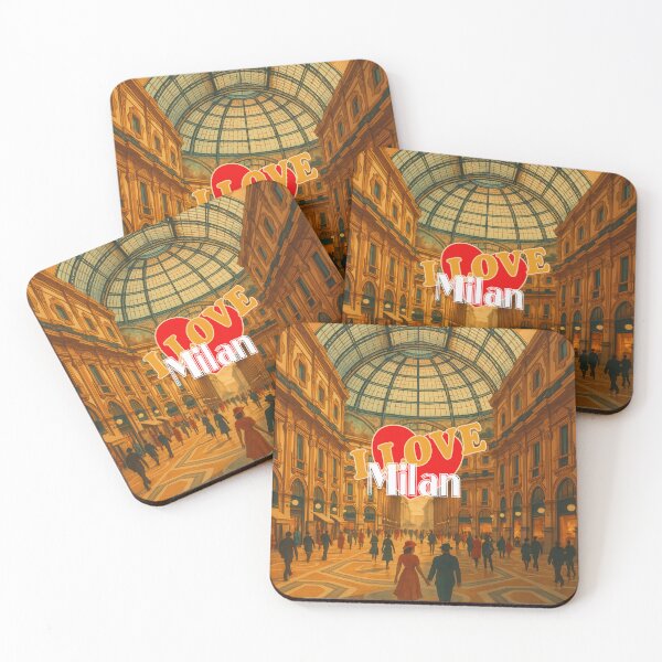 Item preview, Greetings from MILAN - GALLERIA VITTORIO EMANUELLE - Retro Vintage Design designed and sold by Earth Celebration Designs.