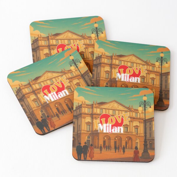 Item preview, Greetings from MILAN - TEATRO ALLA SCALA - Retro Vintage Design designed and sold by Earth Celebration Designs.