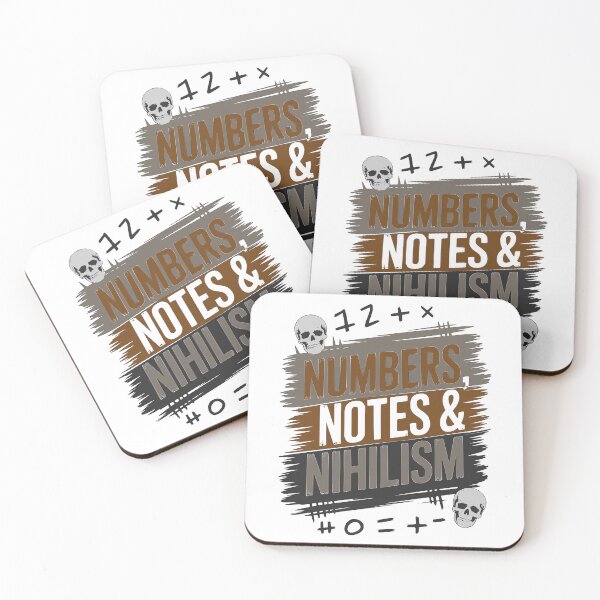 Item preview, Numbers, Notes & Nihilism, Grunge Dark Academia Design designed and sold by ZIPsketch.