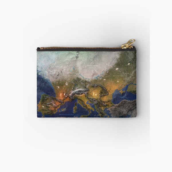 Item preview, Ice Age Europe (20,000 years ago) map designed and sold by CarlAugustW.