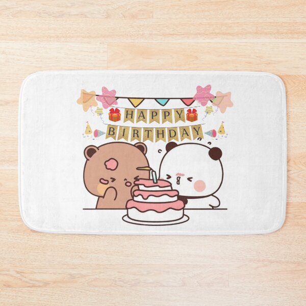 Item preview, Happy Birthday Cute DuDu Bear and BuBu Panda Are Celebrating 2025 designed and sold by BrightStreets.