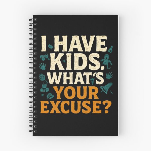 Aperçu de l'œuvre « J'ai des enfants. Quelle est ton excuse ? » — T-shirt humoristique « Maman, c'est moi » créée et vendue par RetiredAndRude.