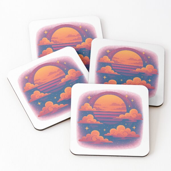 Item preview, Retro Sunset Vaporwave Anime Aesthetic Design designed and sold by Luminers.