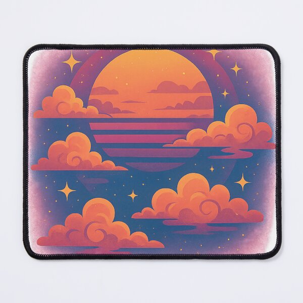 Item preview, Retro Sunset Vaporwave Anime Aesthetic Design designed and sold by Luminers.