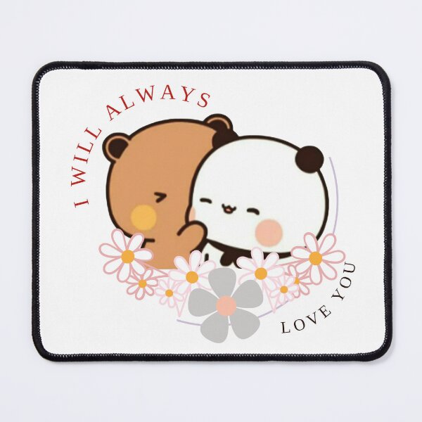 Item preview, I Will Always Love You Happy Birthday Cute DuDu Bear and BuBu Panda Are Celebrating 2025 Coffee Mug designed and sold by BrightStreets.