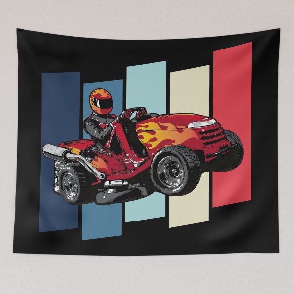 Item preview, Lawnmower Racing - Palette Background 01 - Lawn Mower Racing designed and sold by RaceDayRags.