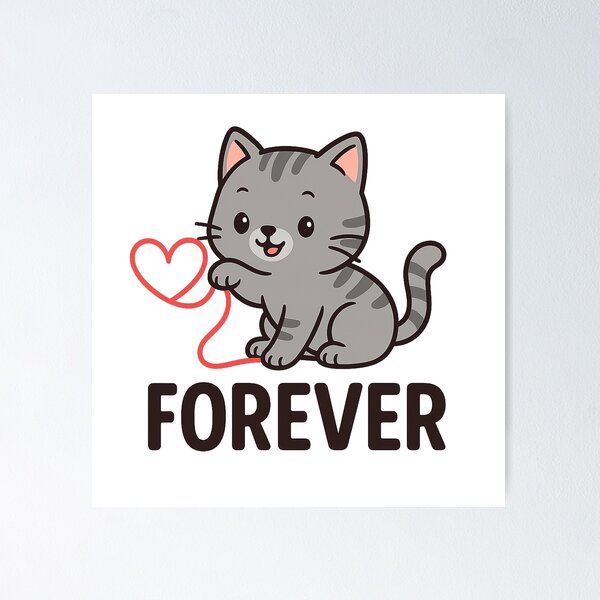 Item preview, Kitten forever designed and sold by AlisonFlor.