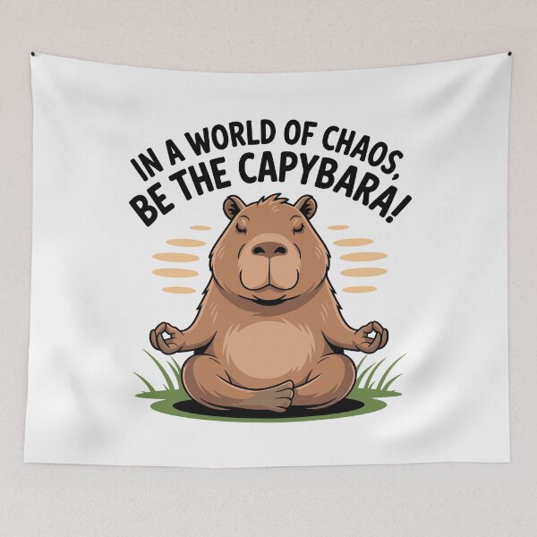 Item preview, Zen Capybara: Serenity in Chaos designed and sold by JPees.