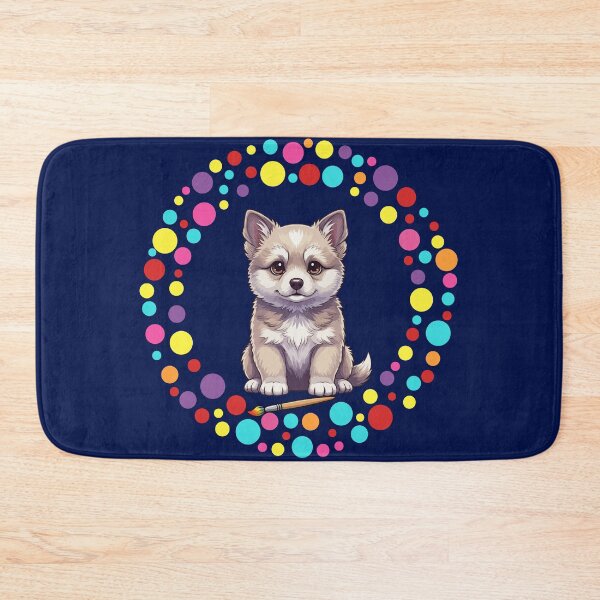 Item preview, Celebrate Dot Day with My Chinook – Colorful Dog Art designed and sold by The Real Life Symphony.