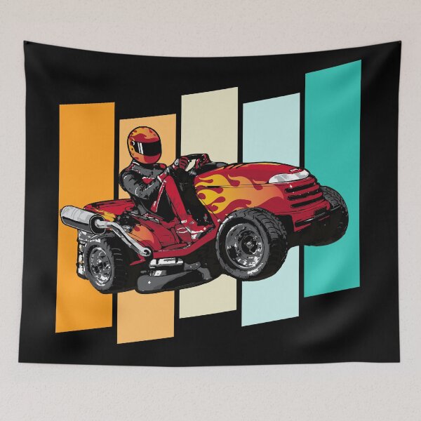 Item preview, Lawnmower Racing - Palette Background 02 - Lawn Mower Racing designed and sold by RaceDayRags.