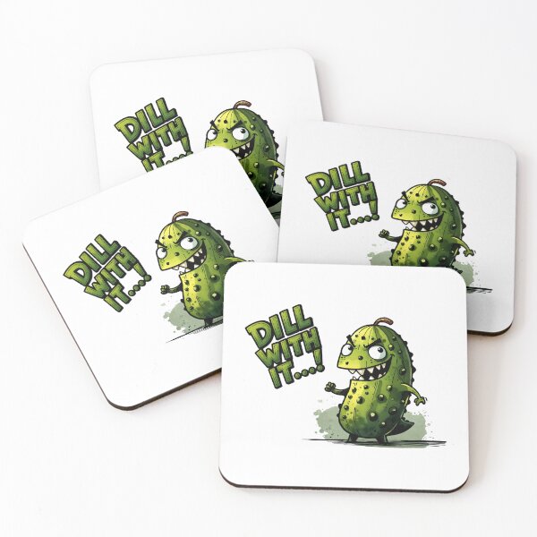 Item preview, Dill With It – Funny cucumber with attitude designed and sold by Closeddog.