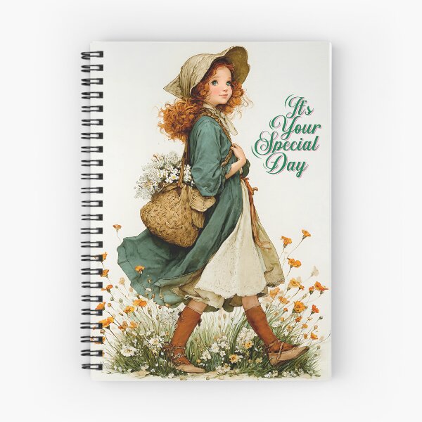 Item preview, Whimsical Prairie Girl with Heartfelt Celebration Message designed and sold by daila70.
