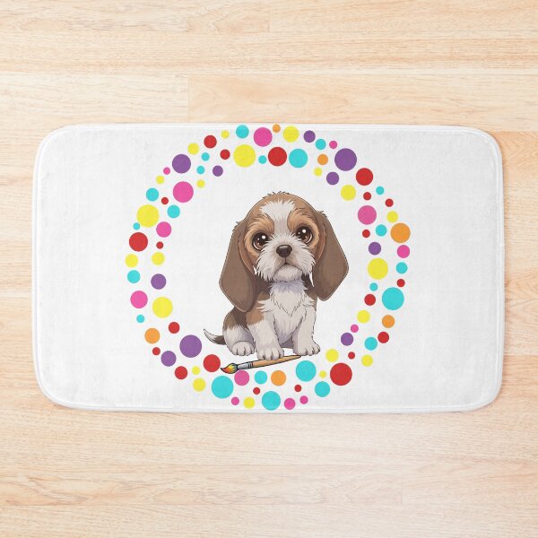 Item preview, Celebrate Dot Day with My PBGV– Colorful Dog Art designed and sold by The Real Life Symphony.